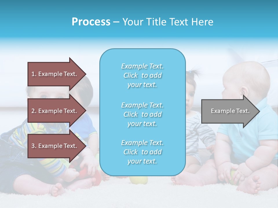A Group Of Babies Sitting Next To Each Other PowerPoint Template