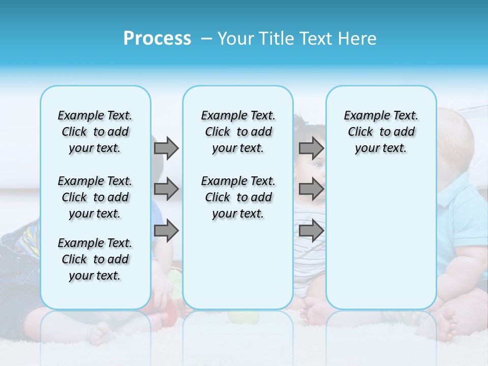 A Group Of Babies Sitting Next To Each Other PowerPoint Template