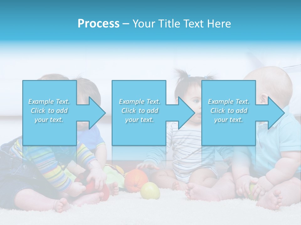 A Group Of Babies Sitting Next To Each Other PowerPoint Template