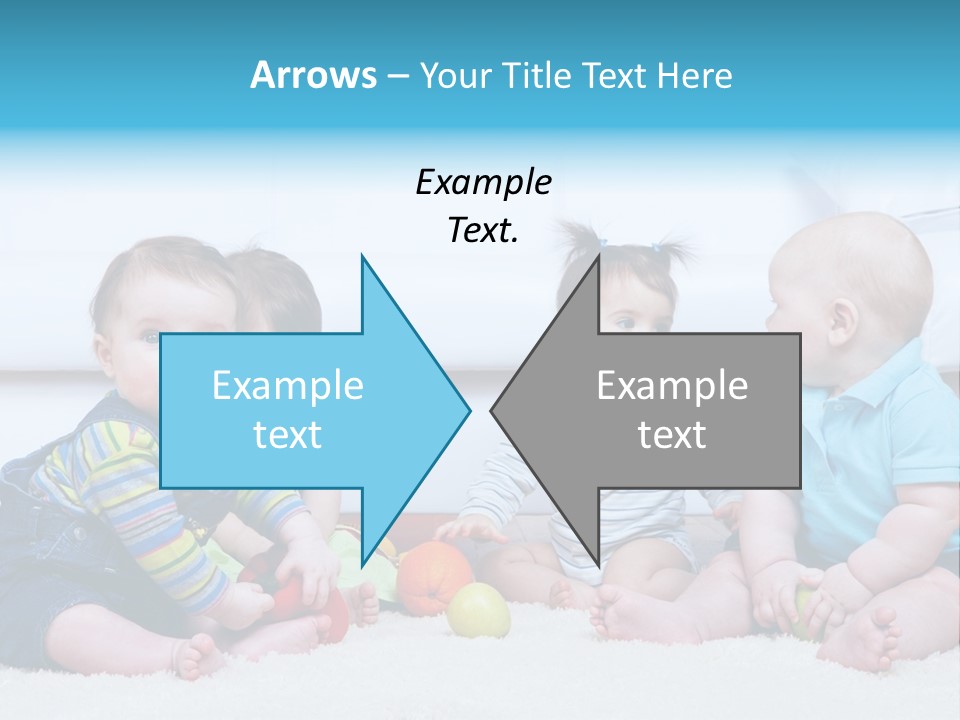 A Group Of Babies Sitting Next To Each Other PowerPoint Template