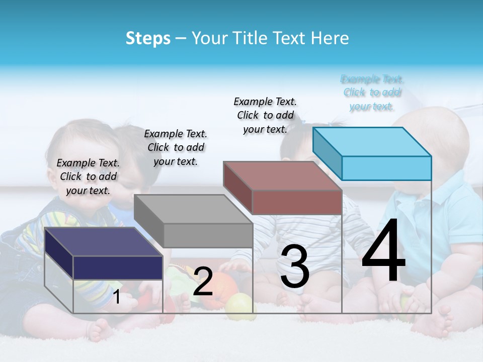 A Group Of Babies Sitting Next To Each Other PowerPoint Template