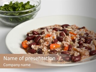 Kidney Bean Healthy Eating Meal PowerPoint Template