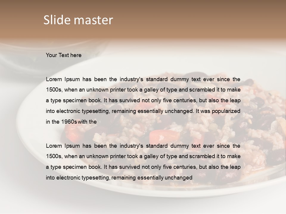 Kidney Bean Healthy Eating Meal PowerPoint Template