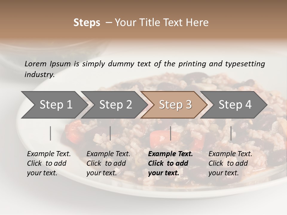 Kidney Bean Healthy Eating Meal PowerPoint Template