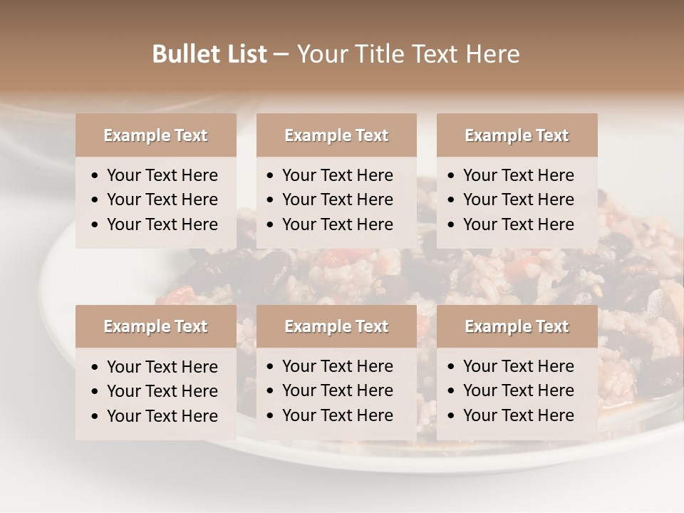 Kidney Bean Healthy Eating Meal PowerPoint Template