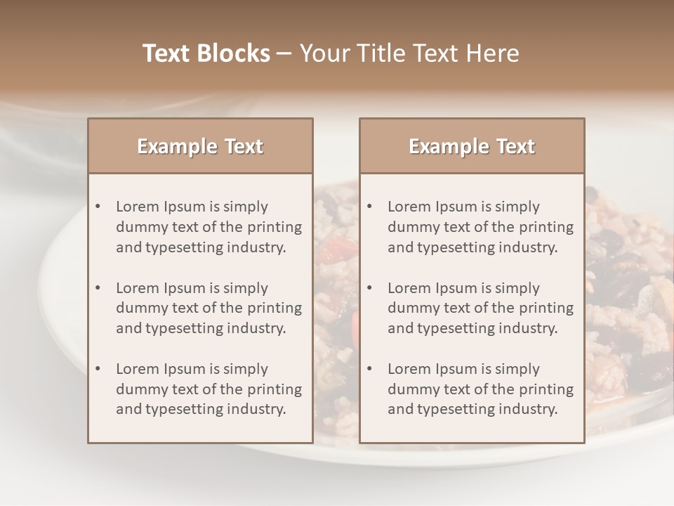 Kidney Bean Healthy Eating Meal PowerPoint Template