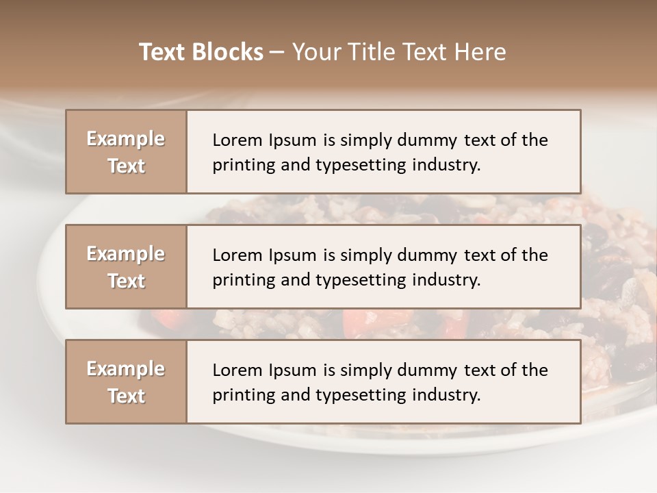 Kidney Bean Healthy Eating Meal PowerPoint Template