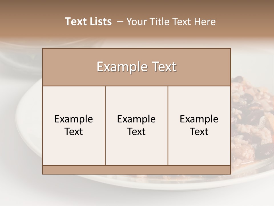 Kidney Bean Healthy Eating Meal PowerPoint Template