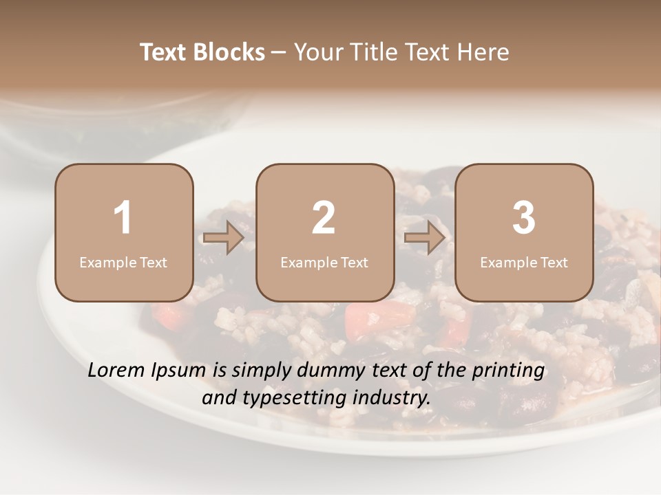 Kidney Bean Healthy Eating Meal PowerPoint Template