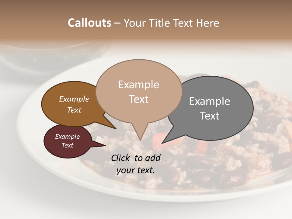 Kidney Bean Healthy Eating Meal PowerPoint Template