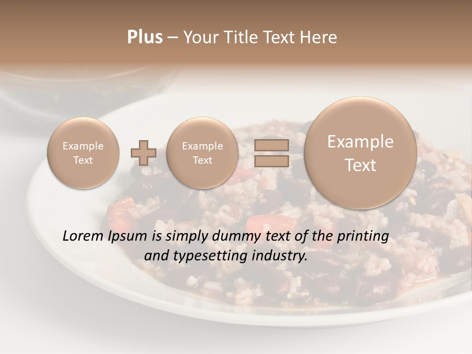Kidney Bean Healthy Eating Meal PowerPoint Template