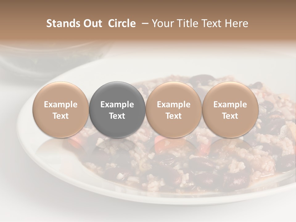 Kidney Bean Healthy Eating Meal PowerPoint Template