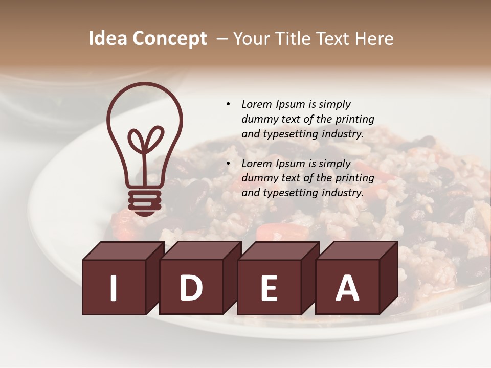 Kidney Bean Healthy Eating Meal PowerPoint Template