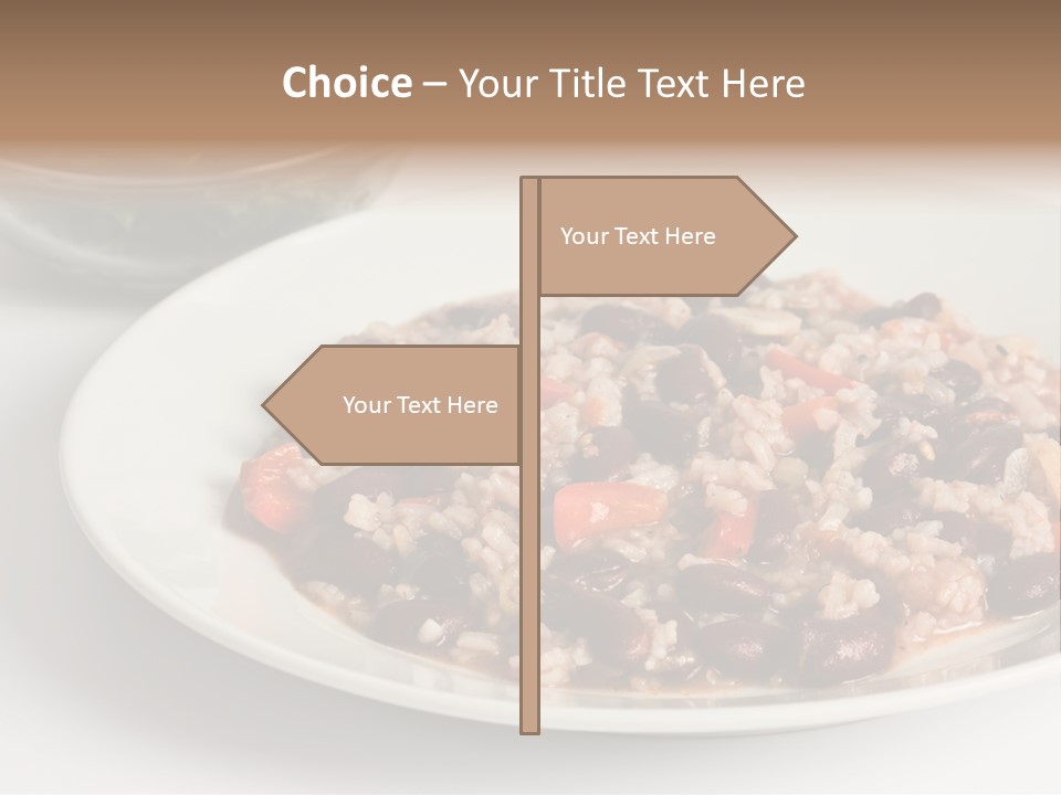 Kidney Bean Healthy Eating Meal PowerPoint Template