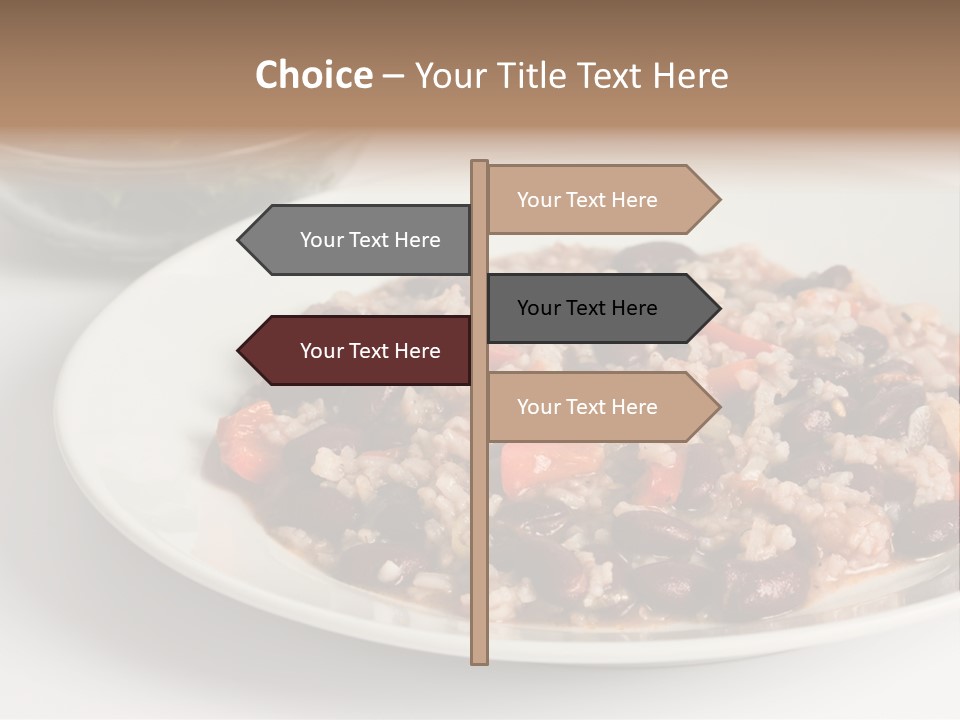 Kidney Bean Healthy Eating Meal PowerPoint Template