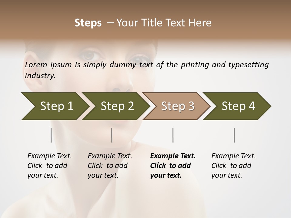 Cheerful Sensuality Human PowerPoint Template