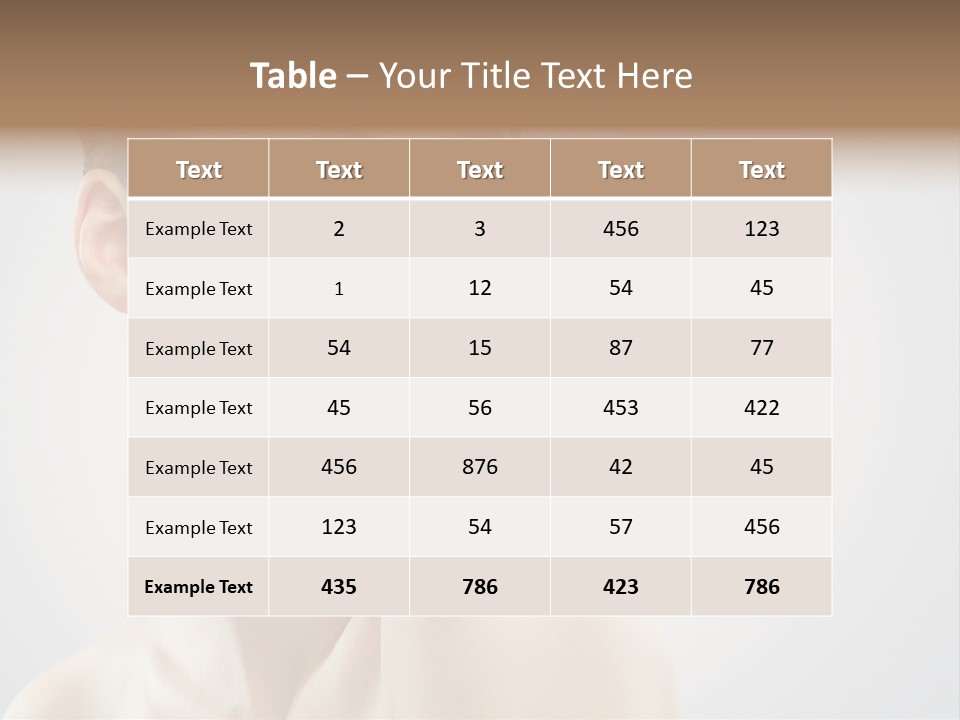 Cheerful Sensuality Human PowerPoint Template