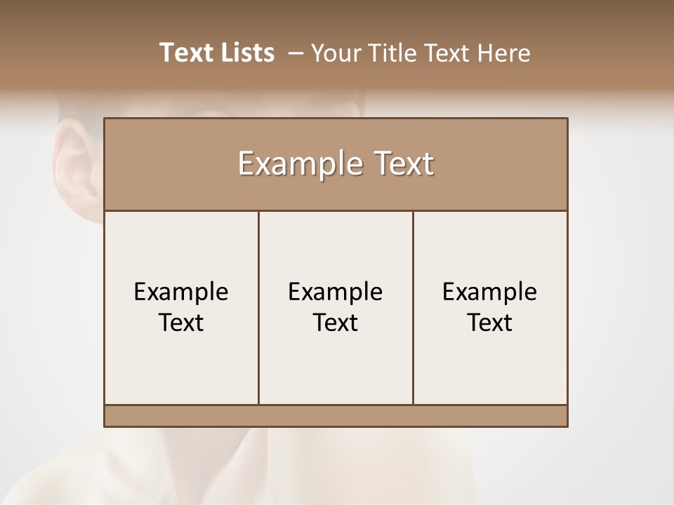 Cheerful Sensuality Human PowerPoint Template