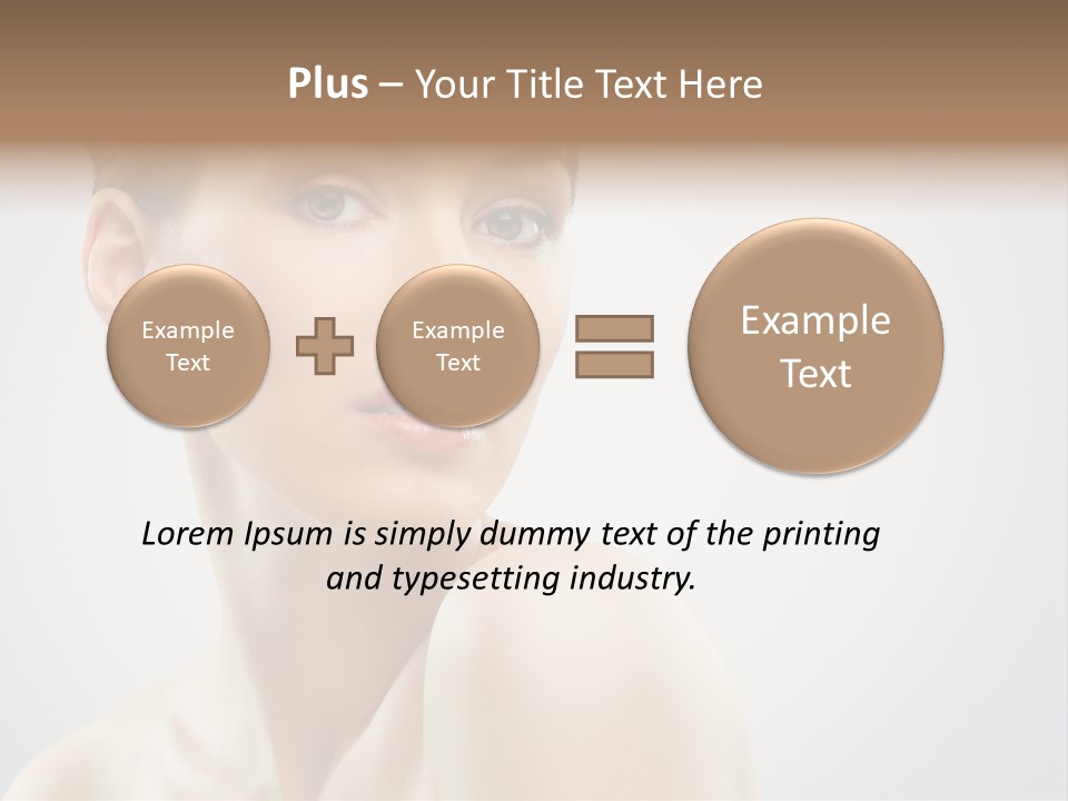 Cheerful Sensuality Human PowerPoint Template
