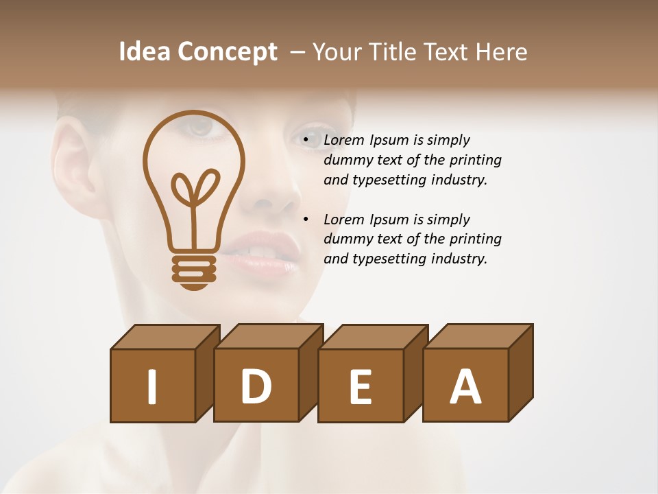 Cheerful Sensuality Human PowerPoint Template