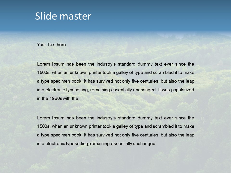 Far Beautiful Ecology PowerPoint Template