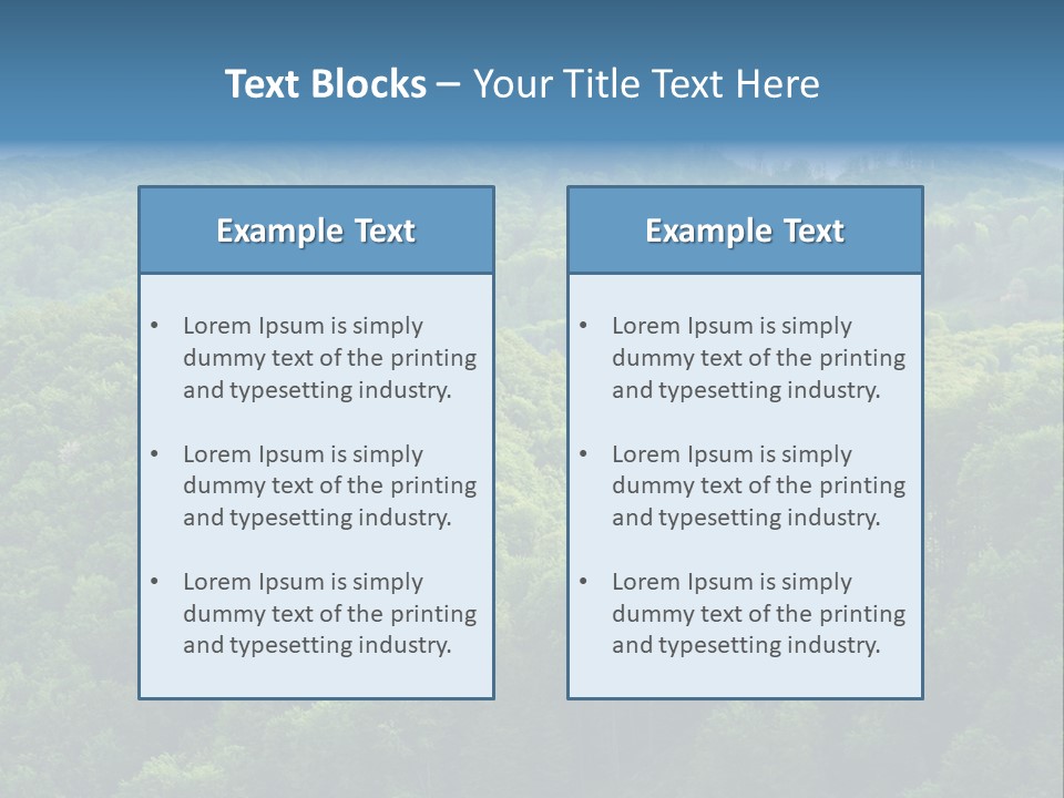 Far Beautiful Ecology PowerPoint Template