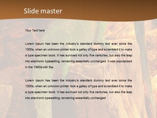 Portrait Reptile Looking PowerPoint Template