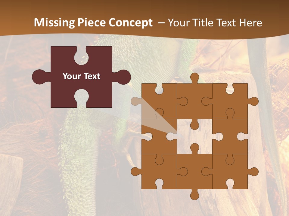 Portrait Reptile Looking PowerPoint Template