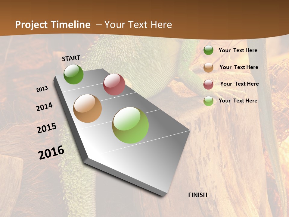 Portrait Reptile Looking PowerPoint Template