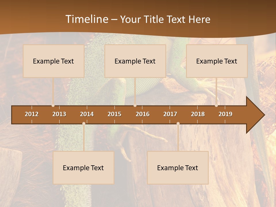 Portrait Reptile Looking PowerPoint Template