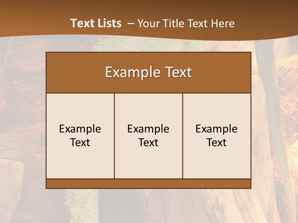 Portrait Reptile Looking PowerPoint Template