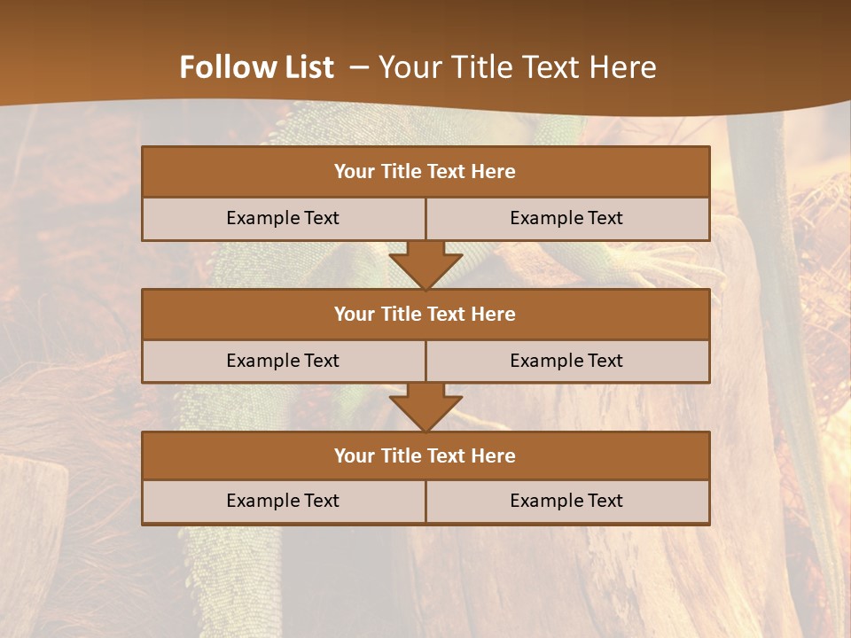 Portrait Reptile Looking PowerPoint Template