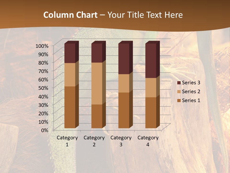 Portrait Reptile Looking PowerPoint Template