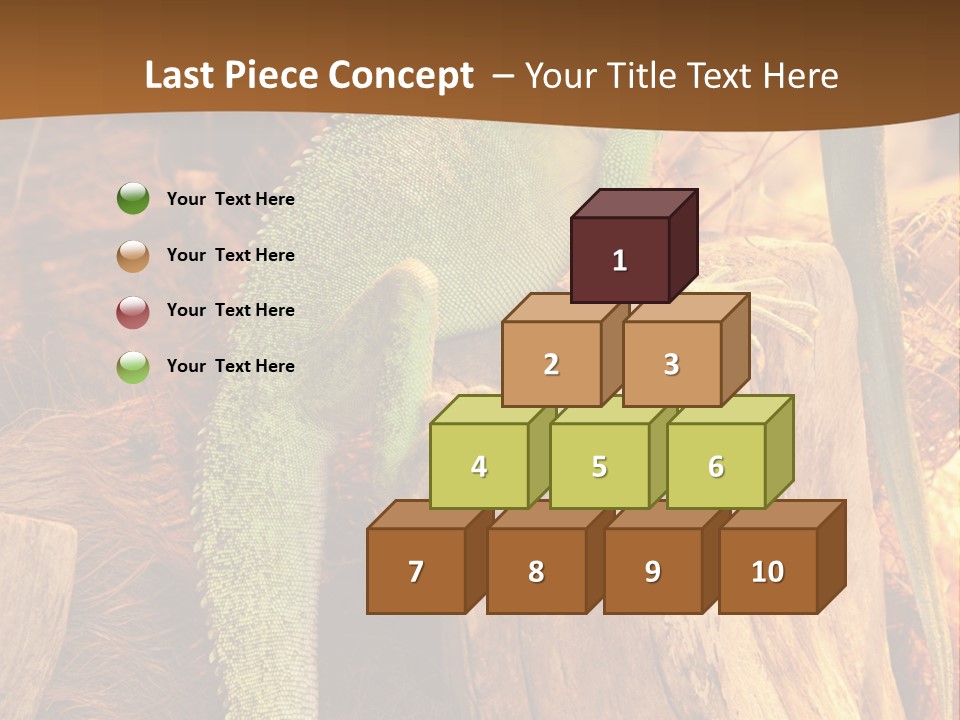 Portrait Reptile Looking PowerPoint Template