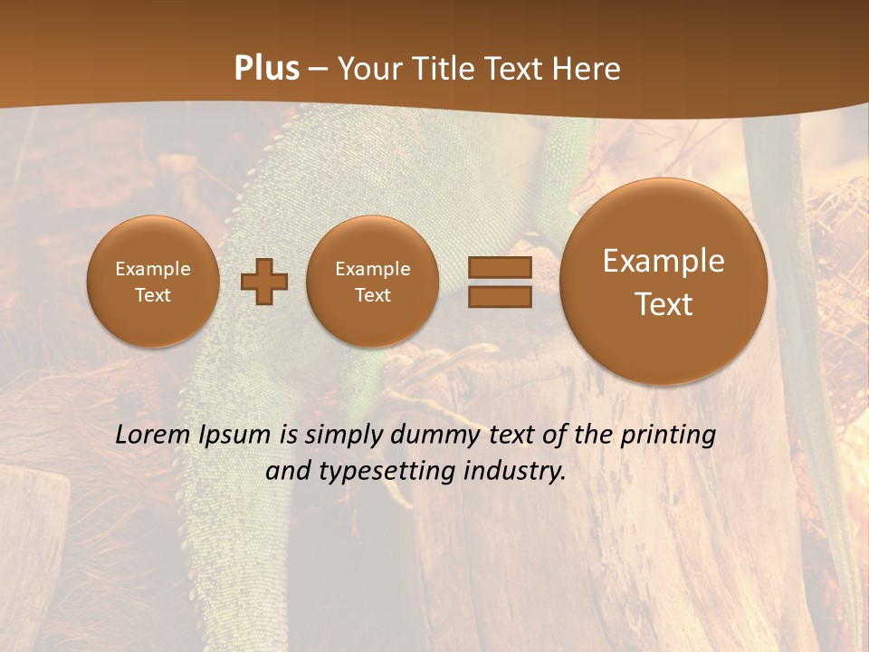 Portrait Reptile Looking PowerPoint Template