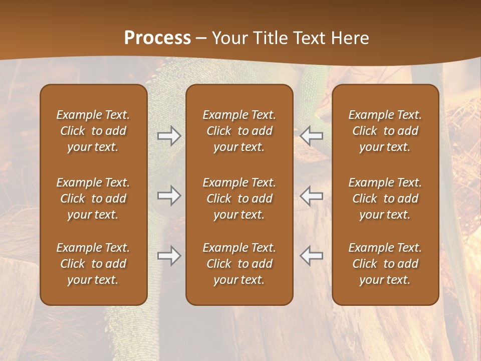 Portrait Reptile Looking PowerPoint Template