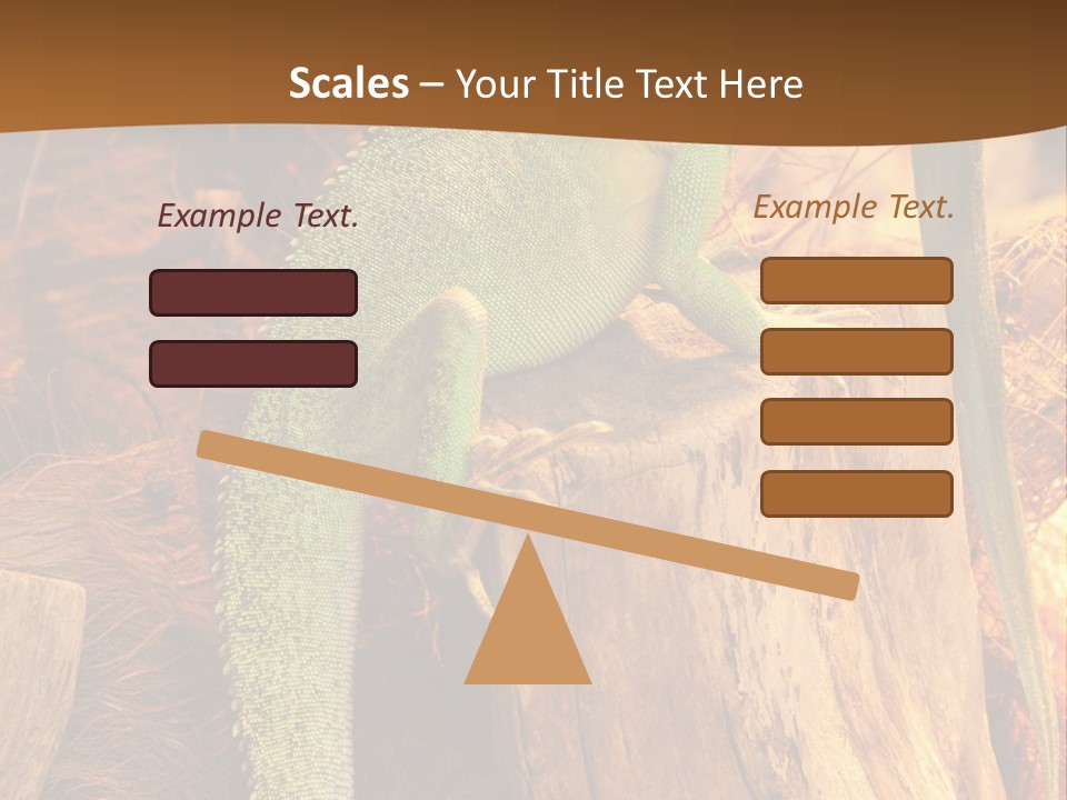 Portrait Reptile Looking PowerPoint Template