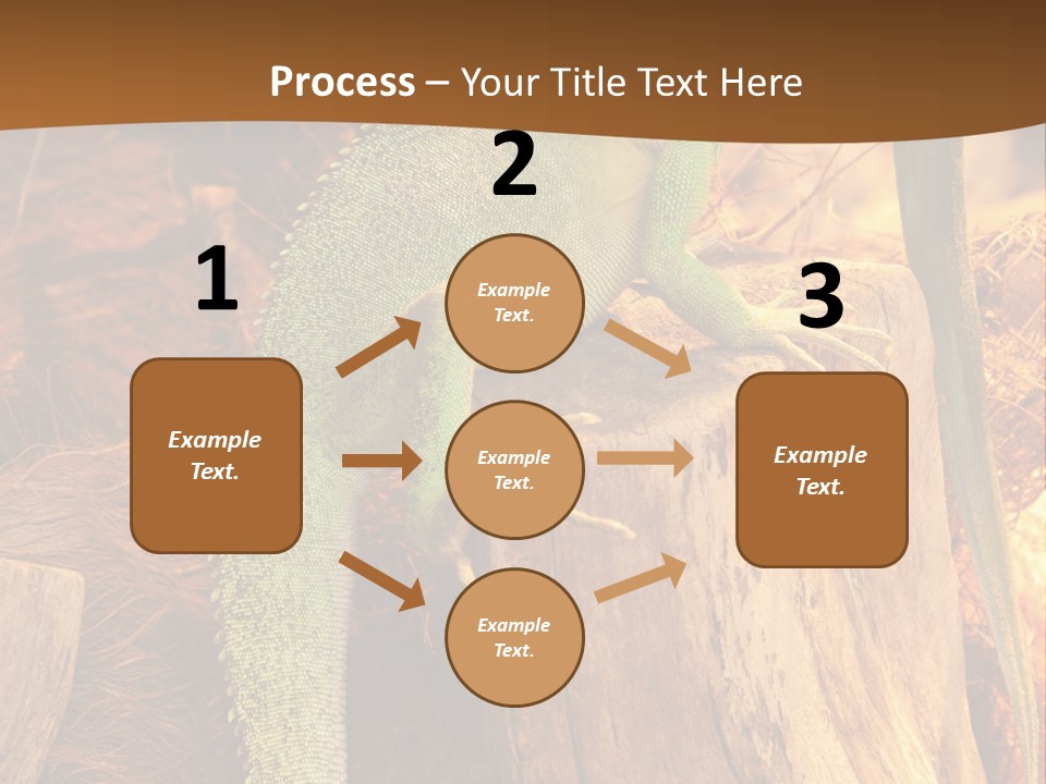 Portrait Reptile Looking PowerPoint Template