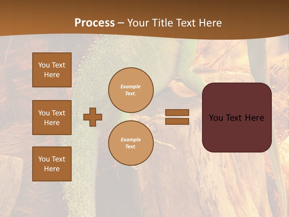 Portrait Reptile Looking PowerPoint Template