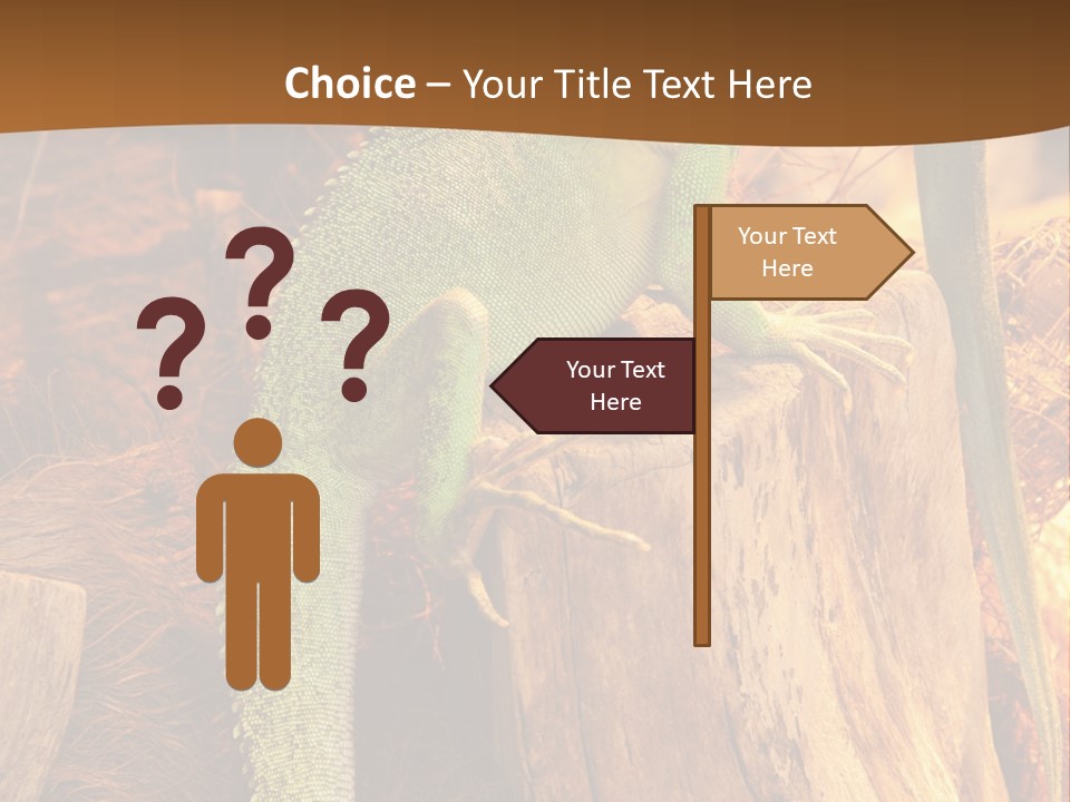 Portrait Reptile Looking PowerPoint Template