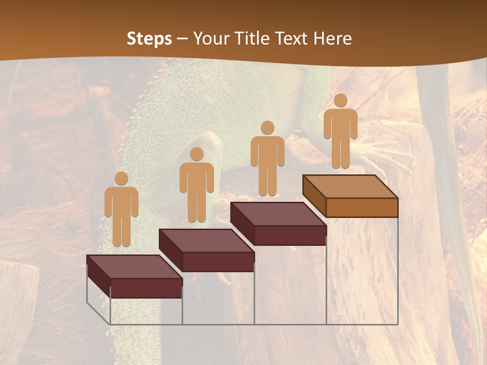 Portrait Reptile Looking PowerPoint Template