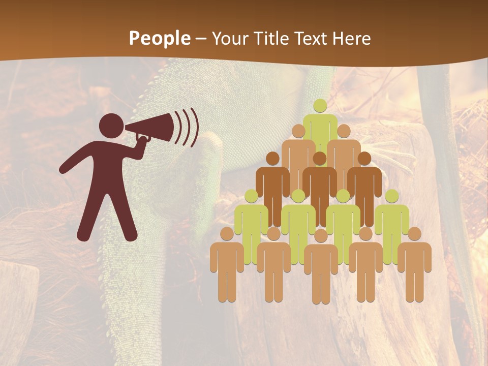 Portrait Reptile Looking PowerPoint Template