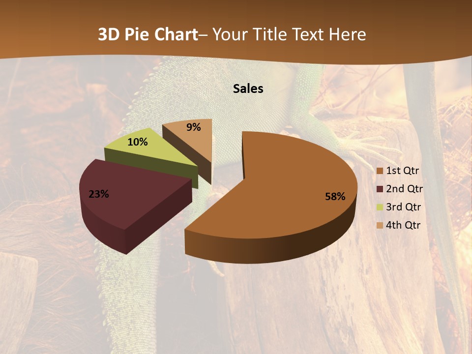 Portrait Reptile Looking PowerPoint Template