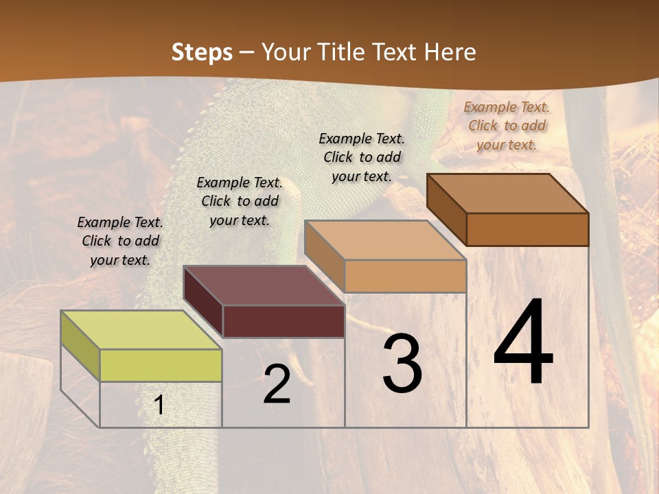 Portrait Reptile Looking PowerPoint Template