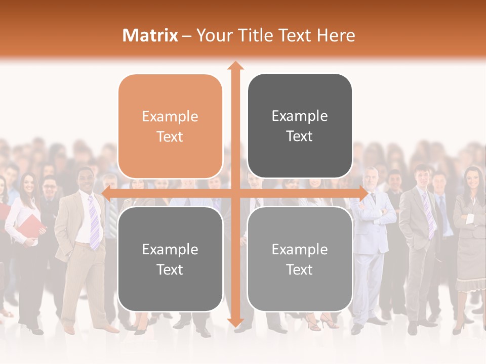 Chief Businessmen Group PowerPoint Template