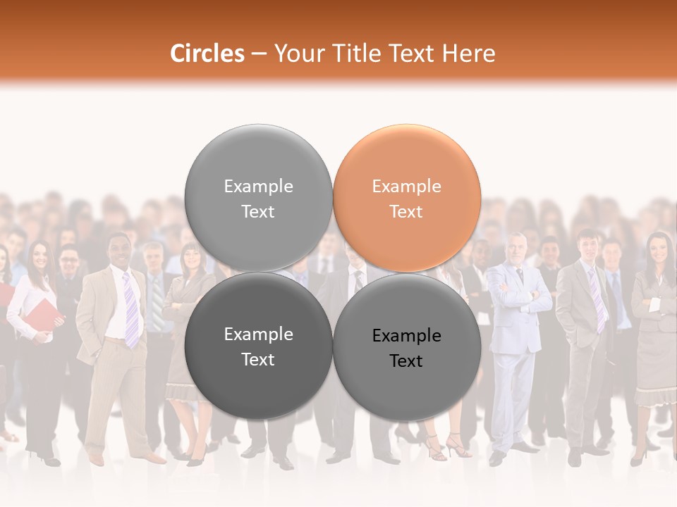 Chief Businessmen Group PowerPoint Template
