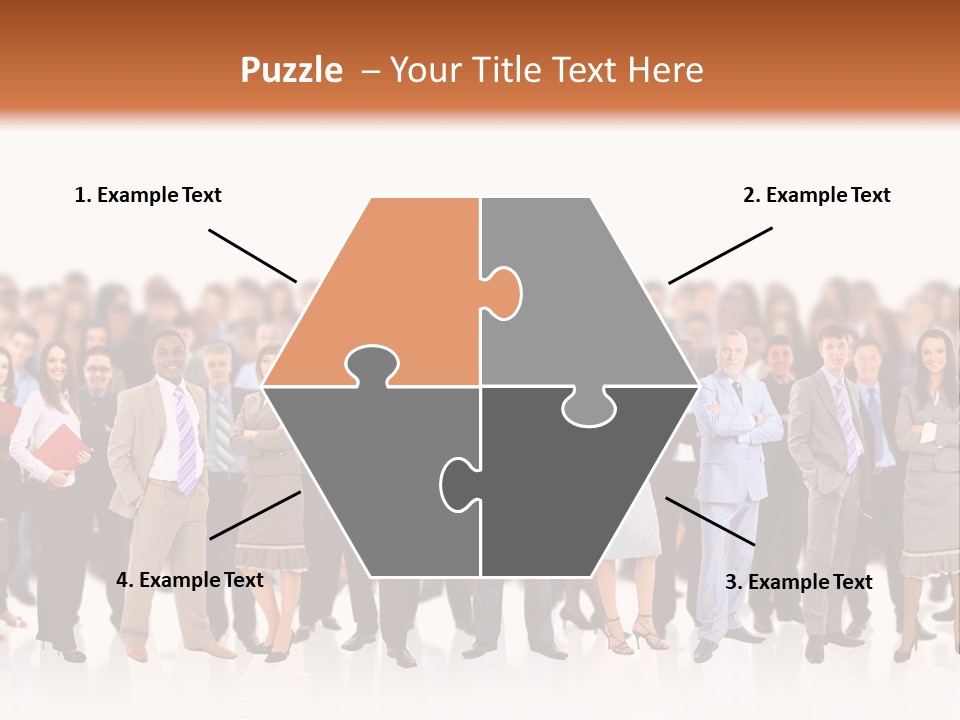 Chief Businessmen Group PowerPoint Template