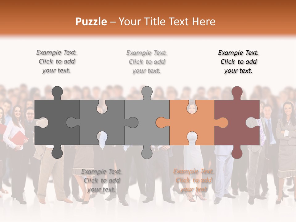 Chief Businessmen Group PowerPoint Template