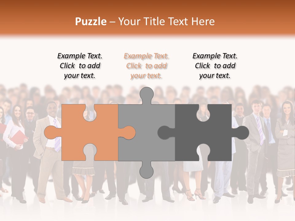 Chief Businessmen Group PowerPoint Template