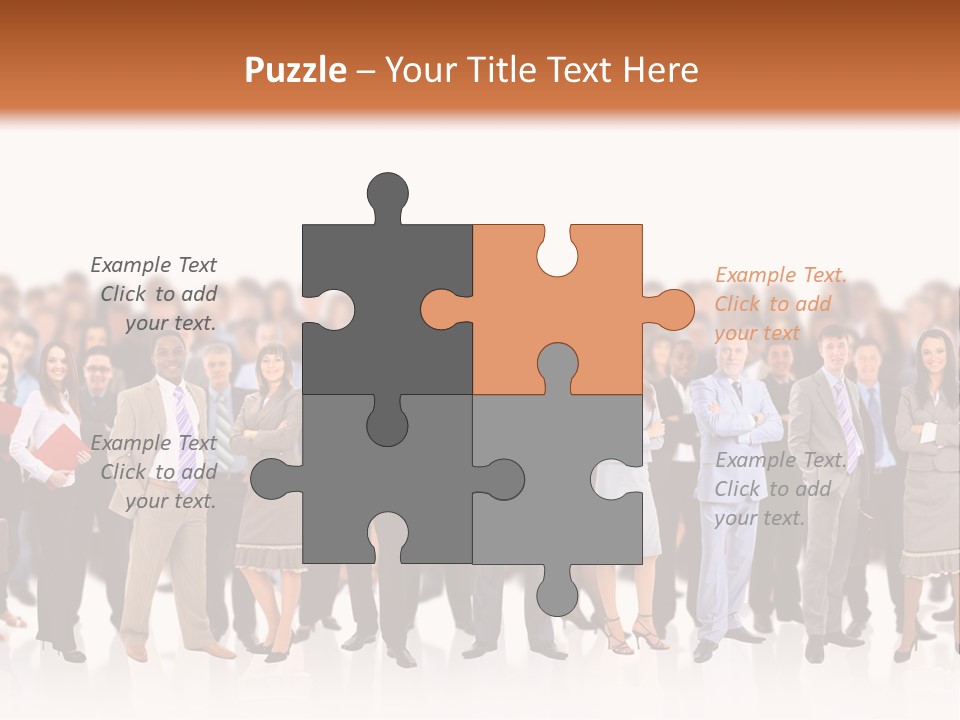 Chief Businessmen Group PowerPoint Template